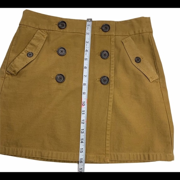 J Crew military inspired skirt in khaki twill fabric -excellent condition size 6 - Picture 3 of 6